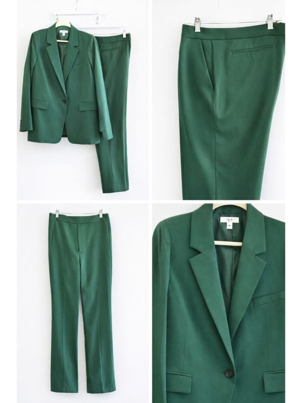 Bar III Size 16 / 14  Womens Green One-Button Blazer Professional Jacket